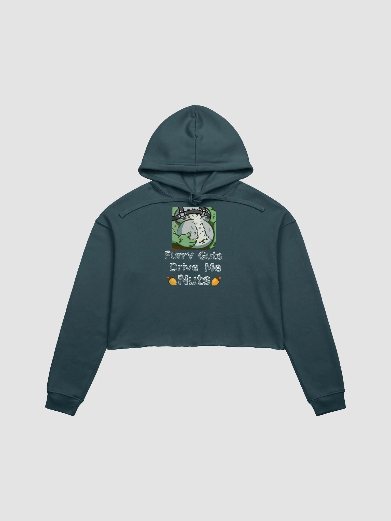 Furry Guts Crop Top Hoody (Dark Colors product image (3)