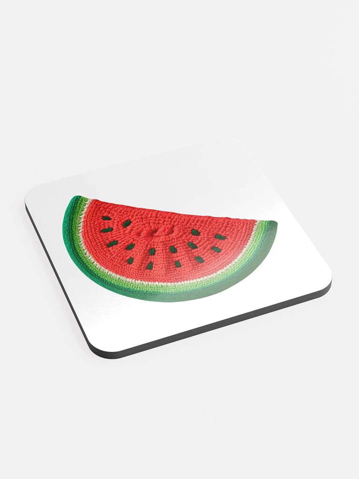 CozyAvocado Glossed Cork Coaster Watermelon #1 product image (2)
