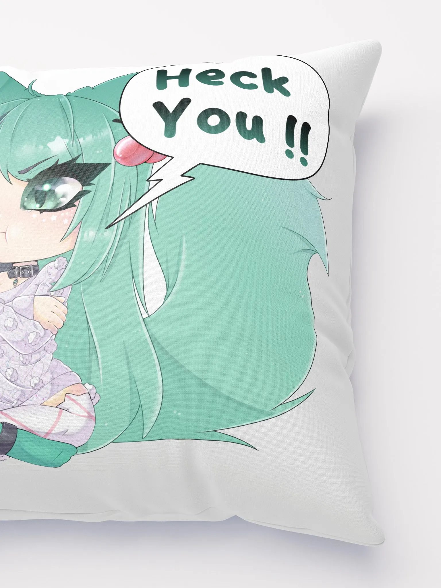 Mintzey ''Heck You!'' Chibi Pout Double Sided Pillow product image (3)
