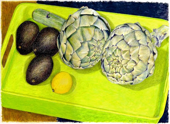 Artichokes, Avocados & Lemon 05.25.05 print product image (5)