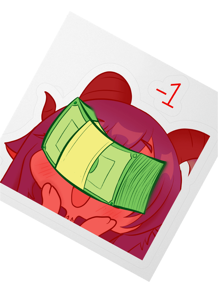 Aqwamog Money Damage Sticker product image (2)