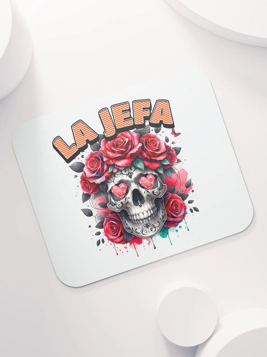 La Jefa Skull The Boss Rose Mouse Pad product image (5)