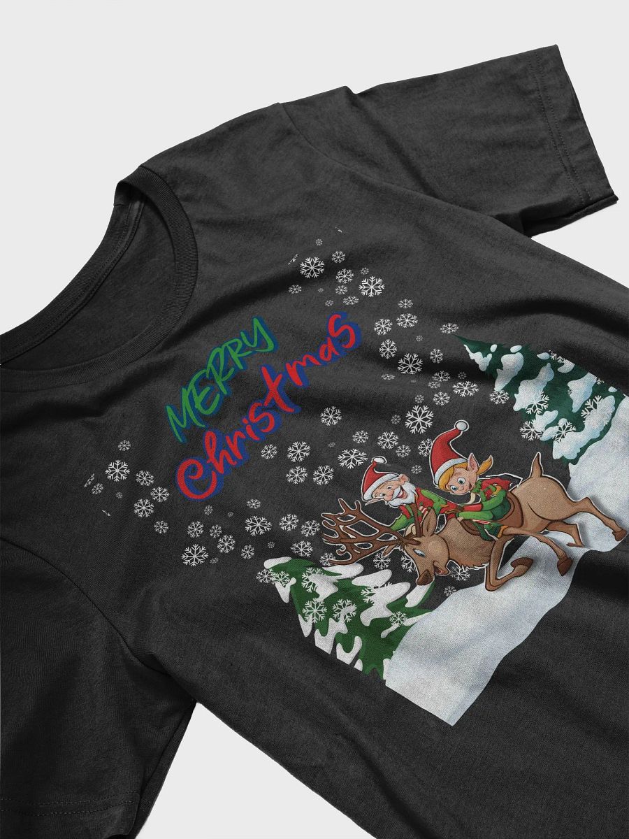 Santa Elves Riding A Reindeer T-shirt product image (3)
