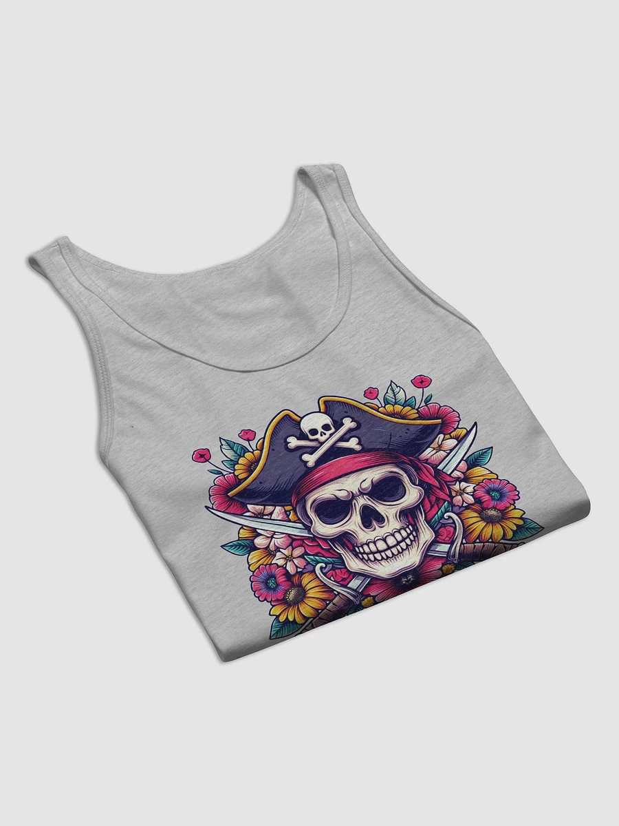 Floral Pirate Skull Tank Top product image (38)
