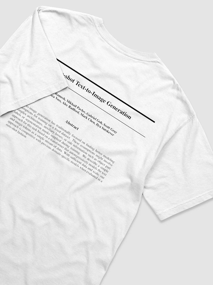 Zero-shot Text-to-Image Generation T-Shirt product image (1)