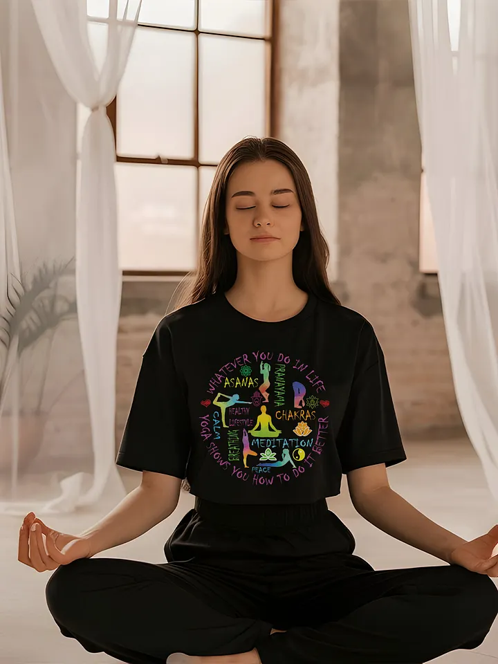Yoga Meditation Trainer Chakra Asanas Yogi Class T shirt product image (2)