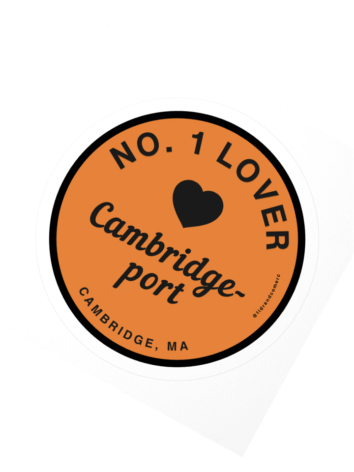 Cambridgeport No. 1 Lover Sticker (Where the River Meets the Gridlock) product image (2)