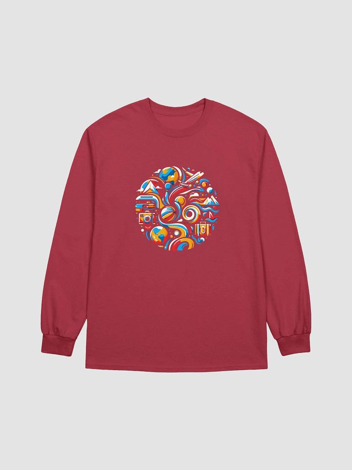 Gildan Ultra Cotton Long Sleeve T-Shirt | AI-Designed Symbols of Adventure product image (2)