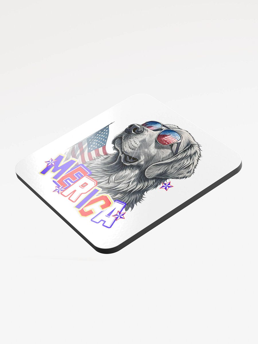 Merica Golden Retriever Patriotic Pup Coaster product image (4)