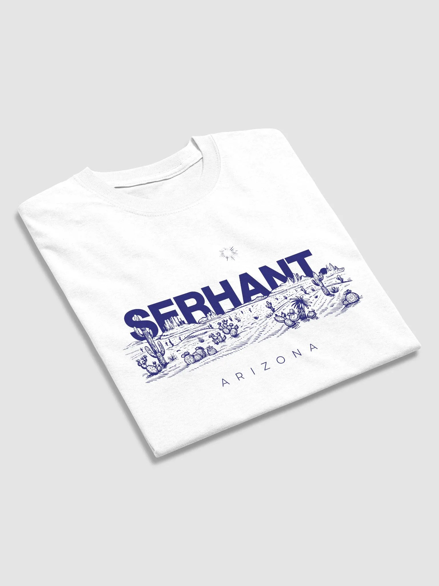 SERHANT. Arizona Desert Horizon White T-Shirt product image (3)