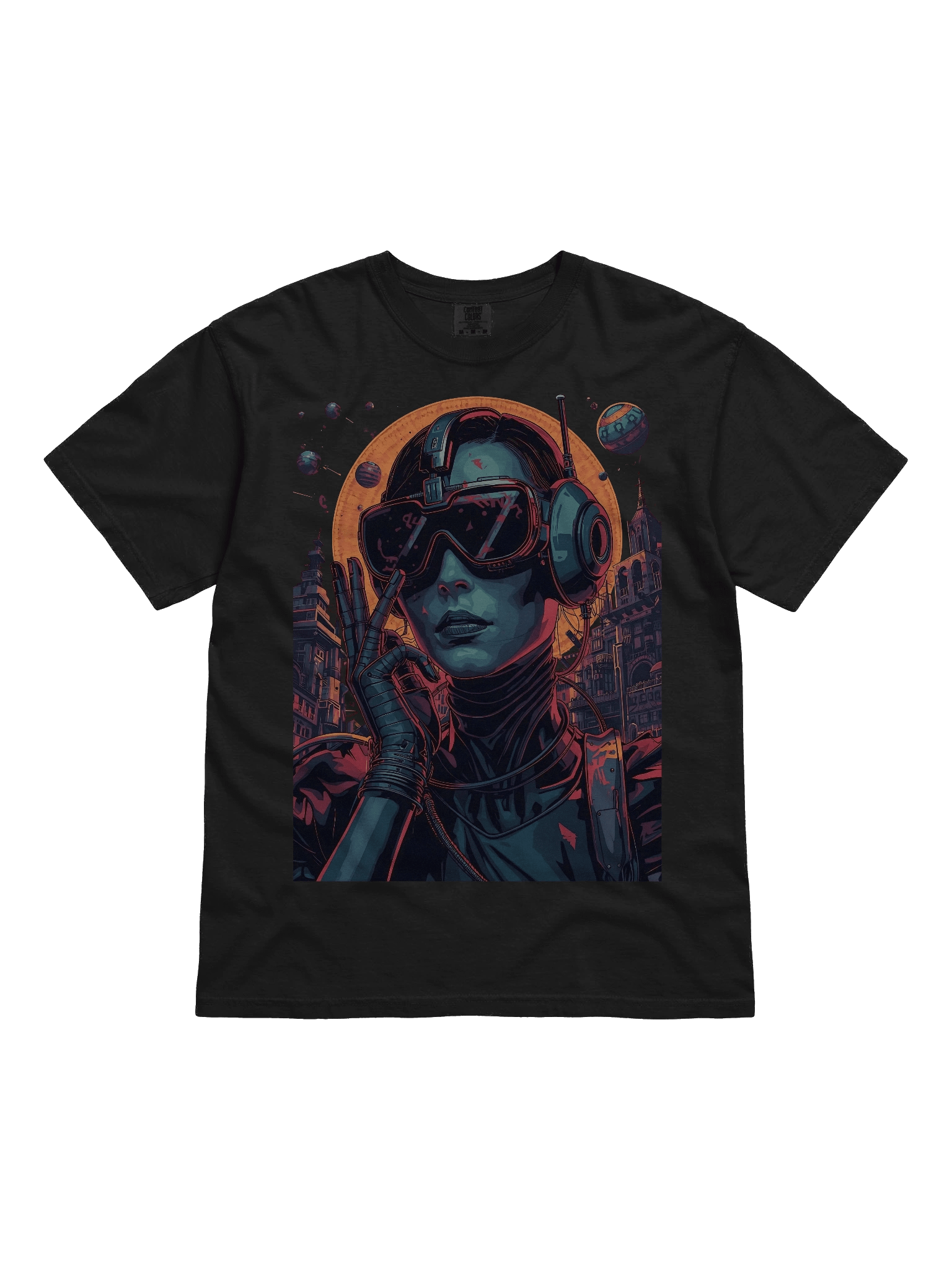 Synthwave City Drive Heavyweight T-Shirt product image (1)