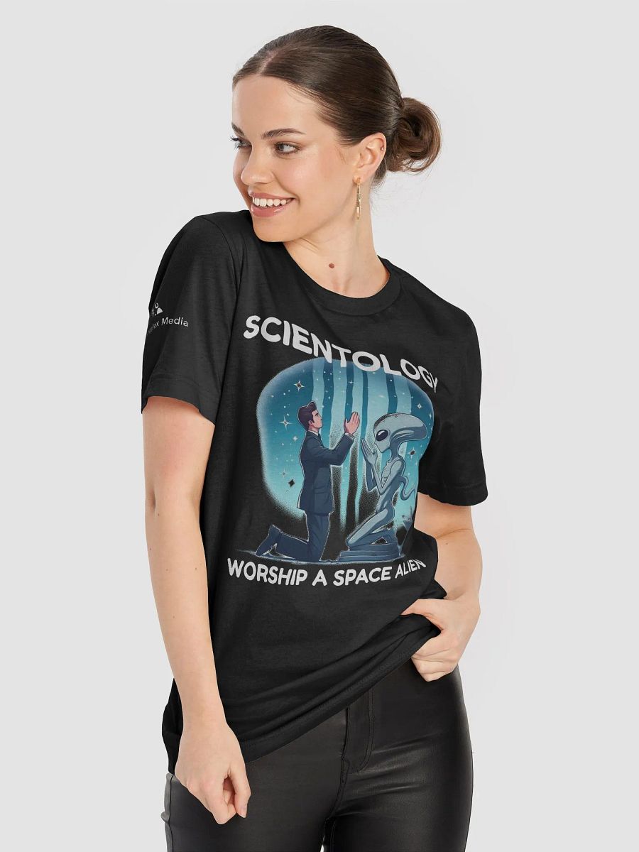 Scientology Worship A Space Alien Tee - Dark Colors product image (58)