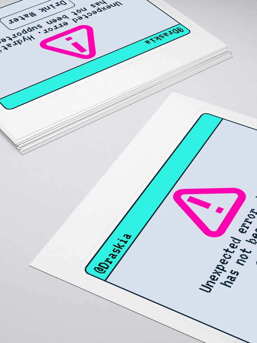 Hydration Error Sticker - March Sticker Club Exclusive product image (4)