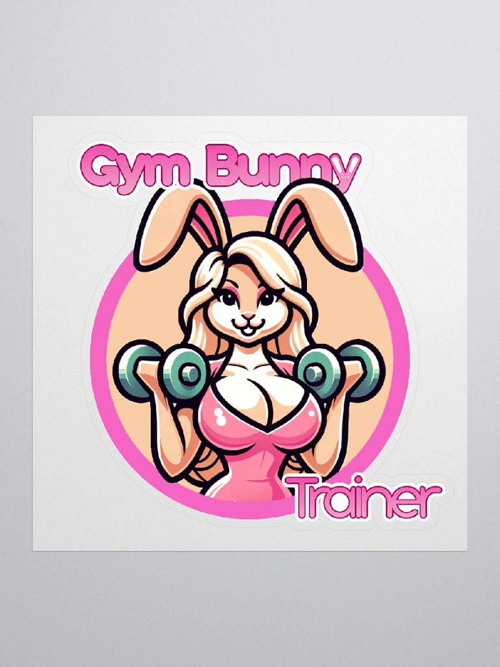 Gym Bunny Trainer Logo Sticker product image (1)