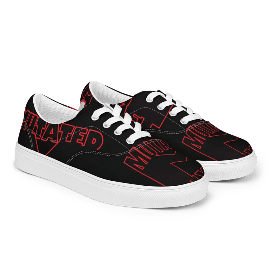 Mutated Pixel Comics Lace-Up Canvas Men's Shoes product image (10)