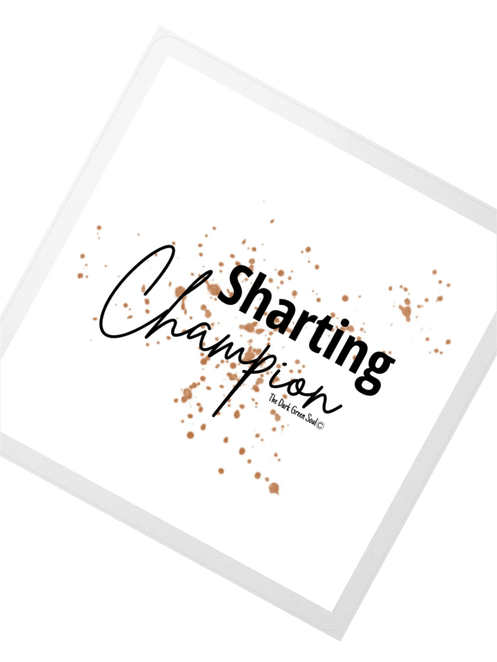 Sharting Champion Black - Sticker product image (4)