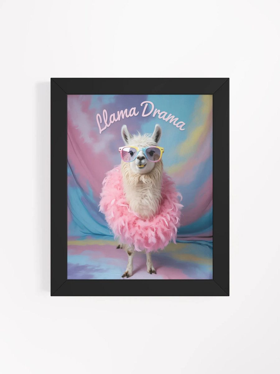 Llama Drama Queen, Framed Poster product image (5)