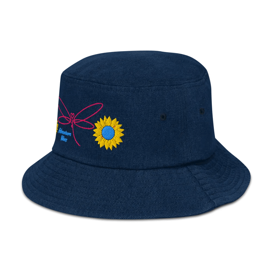 Sunflower Serenade Denim Bucket Hat product image (10)