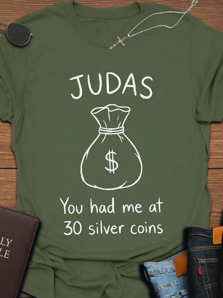 Judas Coin Bag T-Shirt product image (2)