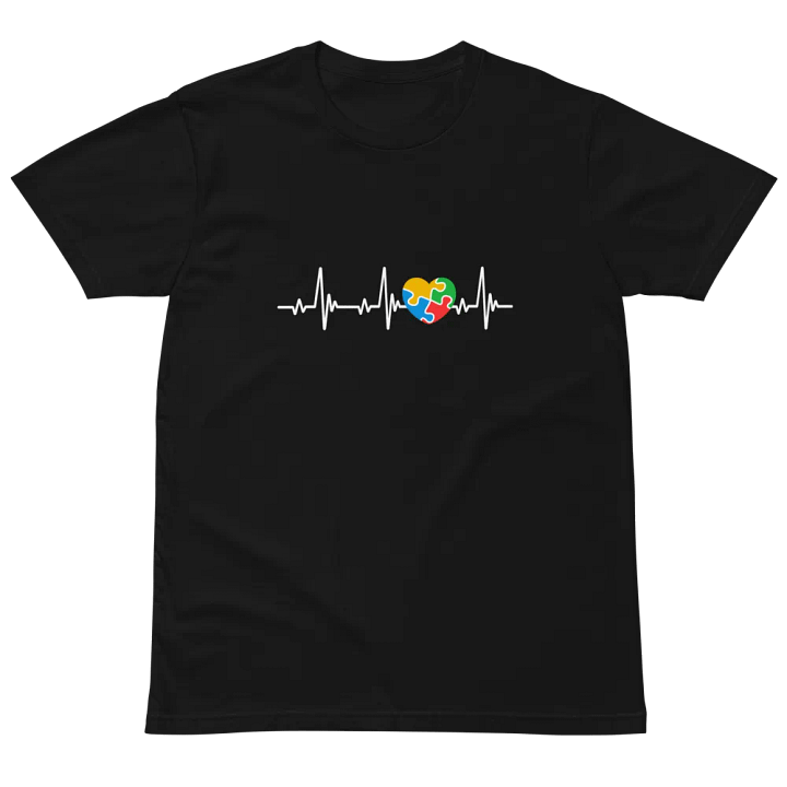 Autism Awareness Heartbeat Unisex Premium T-Shirt product image (2)