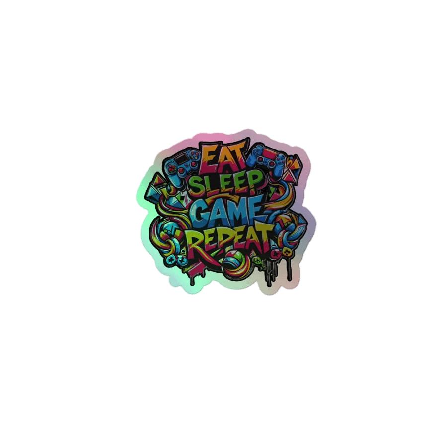 Gamer's Paradise Holographic Sticker Pack product image (1)