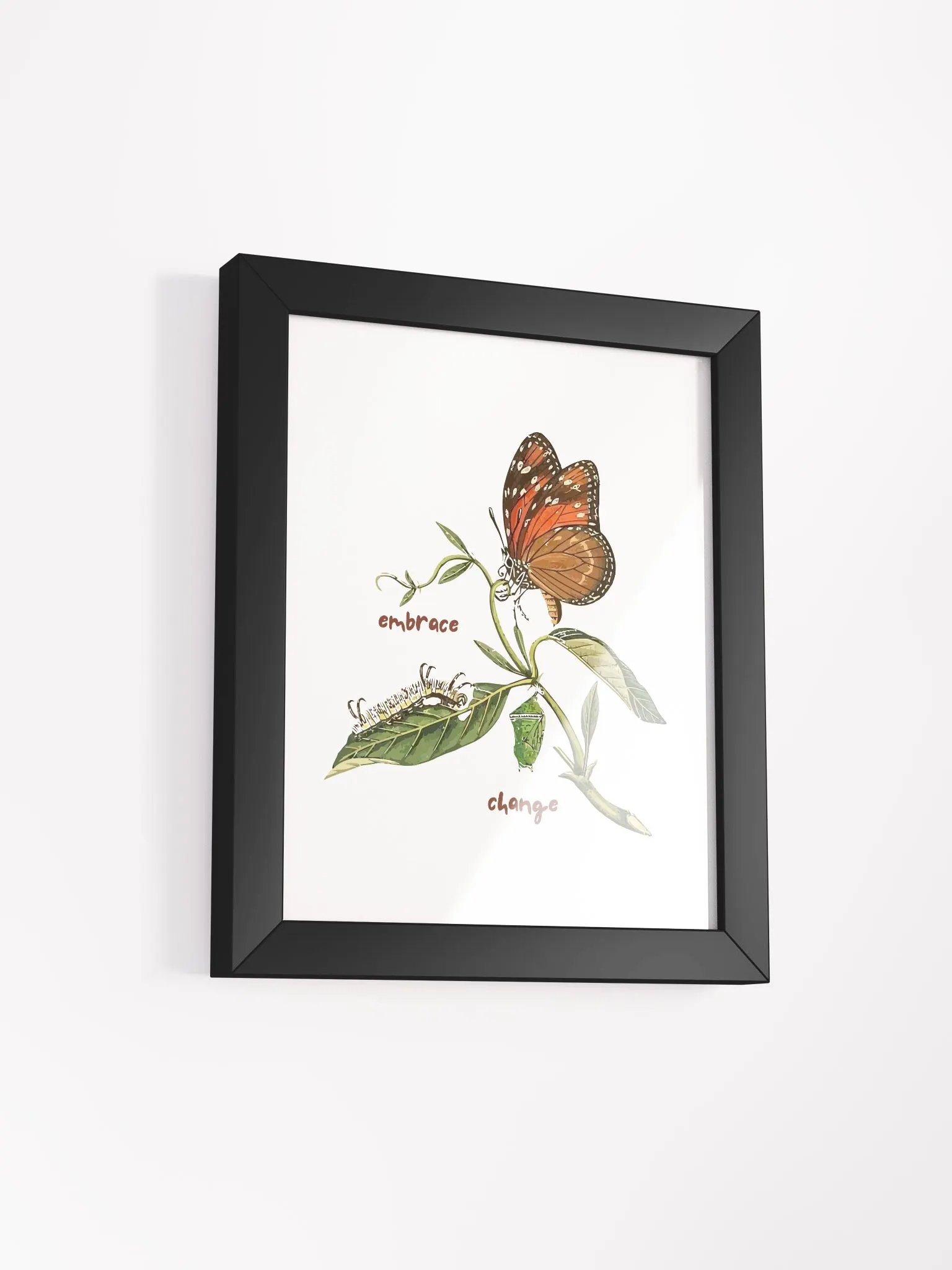 Embrace Change Butterfly Botanical Wall Art product image (3)