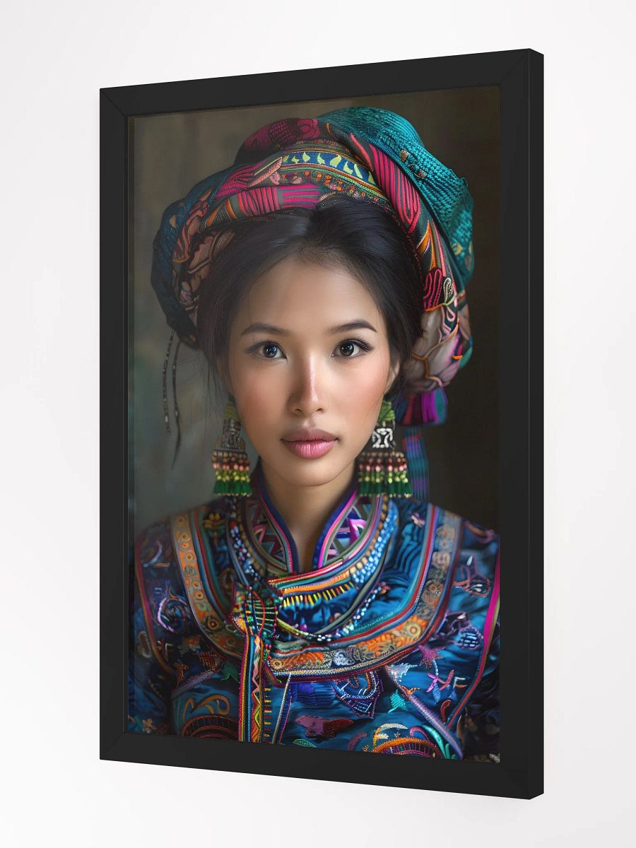 Traditional clothing woman portrait with vibrant colors product image (2)