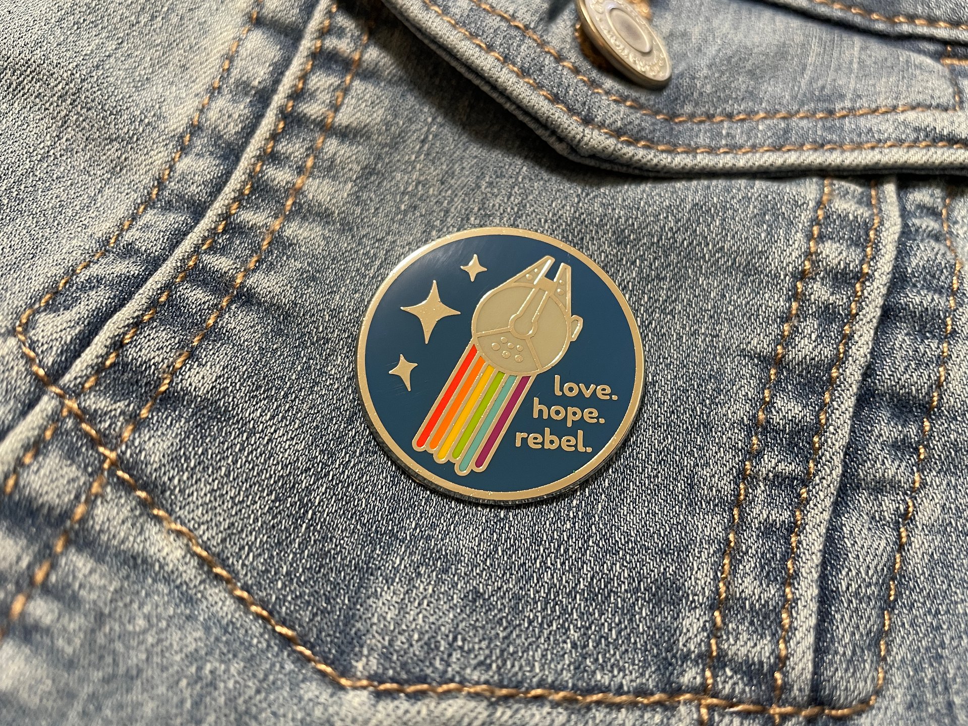 Love. Hope. Rebel. Enamel Pin product image (1)