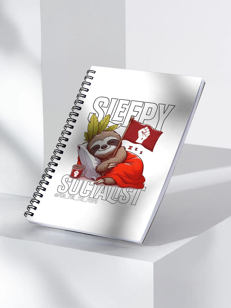 Pris- Sleepy Socialist Spiral Notebook product image (3)