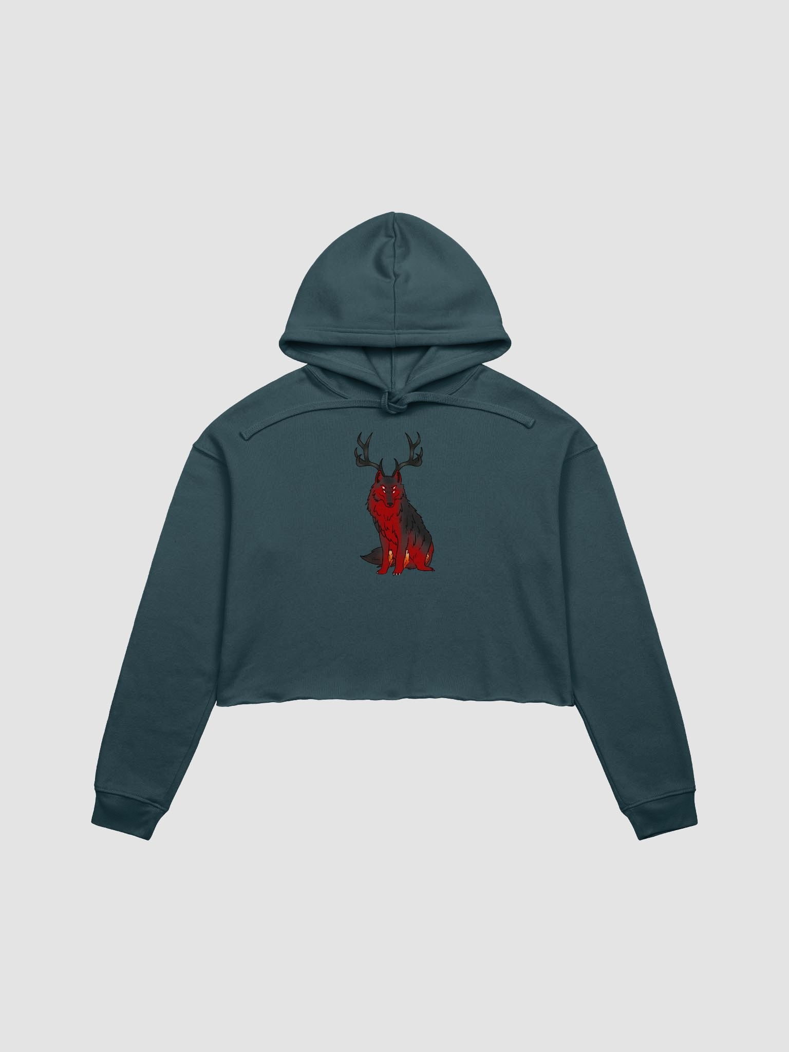 Fleece Crop Hoodie - Welcome To The Fire Pit product image (5)