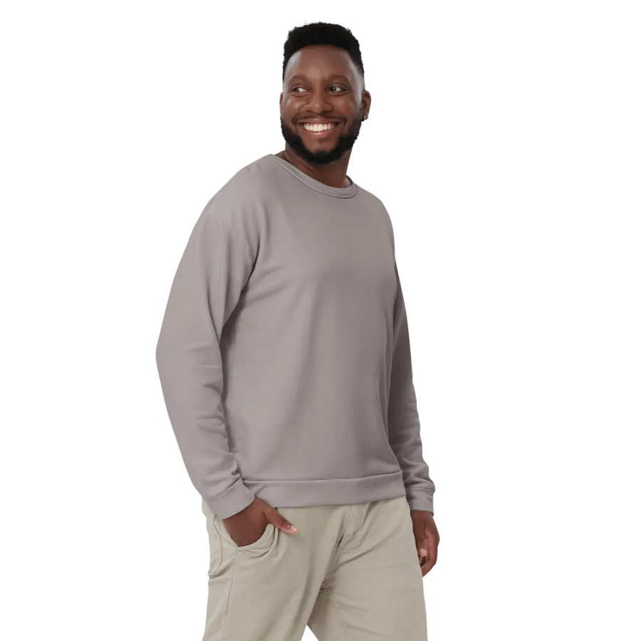 Plain Grey Soft Summer Unisex Recycled Polyester Heavyweight Premium Sweatshirt by Treasure Pie product image (11)