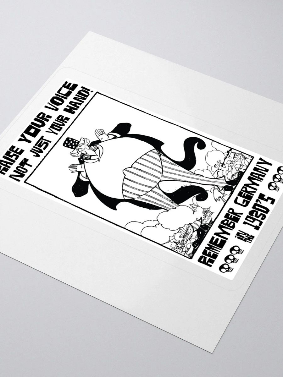 Raise Your Voice Not Your Hand Political Student Sticker product image (8)
