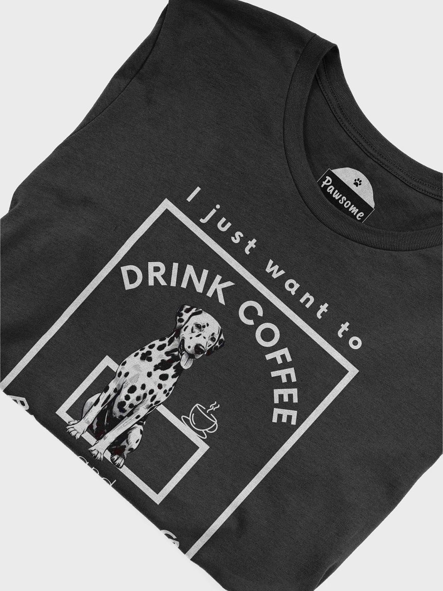 Coffee Dalmatian Black T-Shirt product image (3)