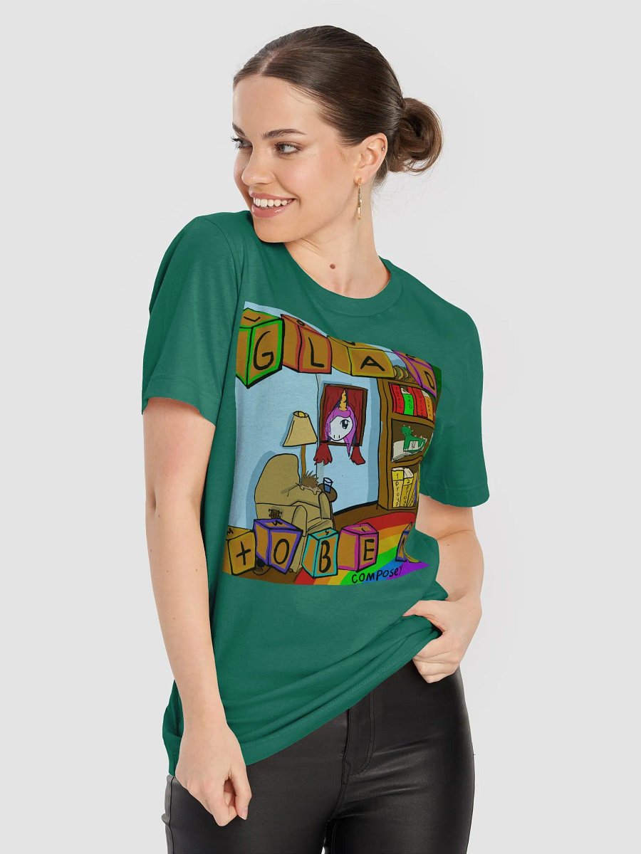 Glad To Be Me green tee product image (8)