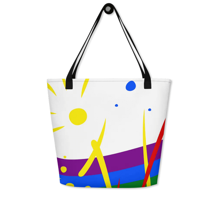 Rainbow Splash Tote with Pocket Inside product image (9)