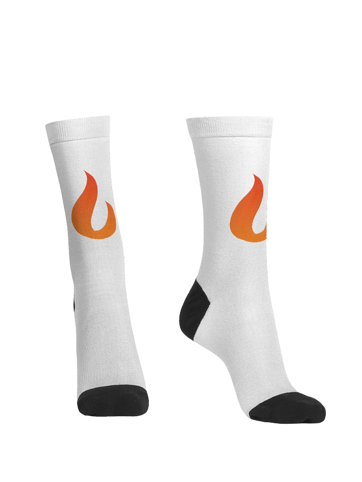 "Burn Music" Logo Crew Socks product image (2)