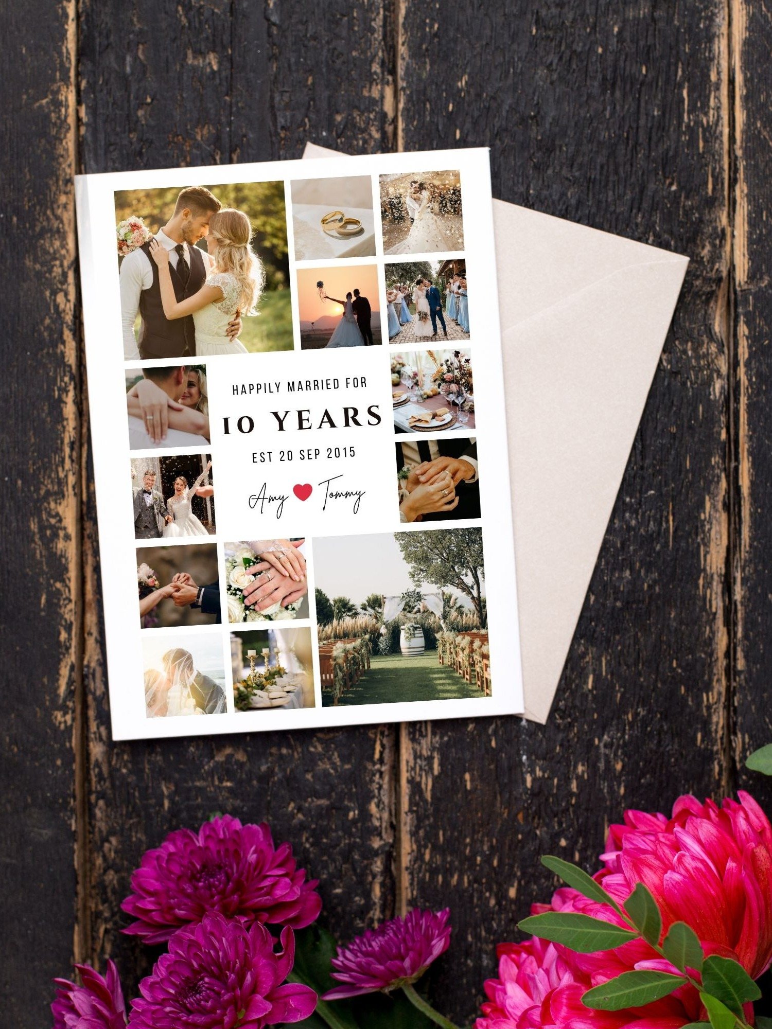 Milestone Anniversary Photo Card Template product image (3)