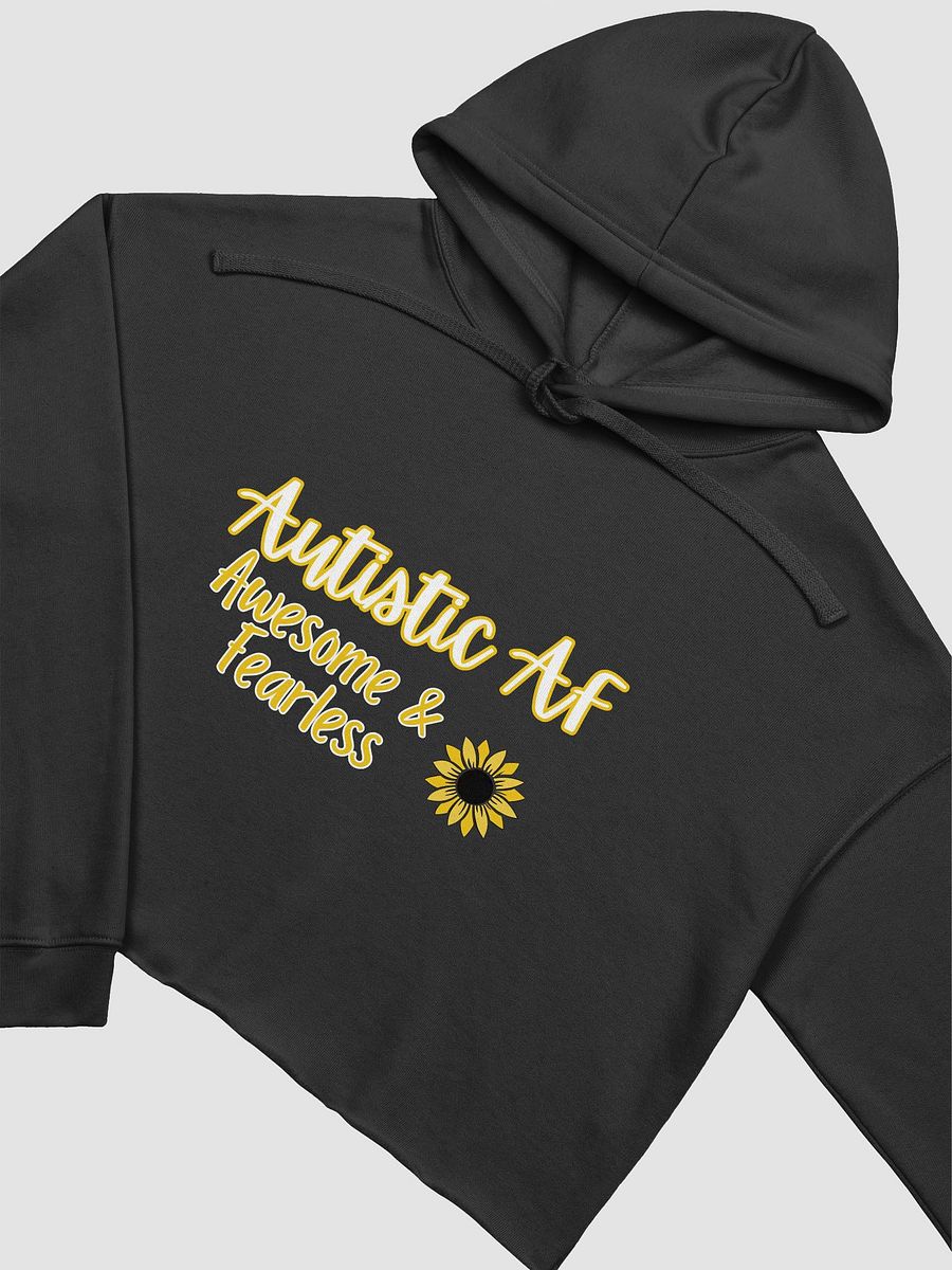 Autistic AF Sunflower Crop Hoodie product image (3)