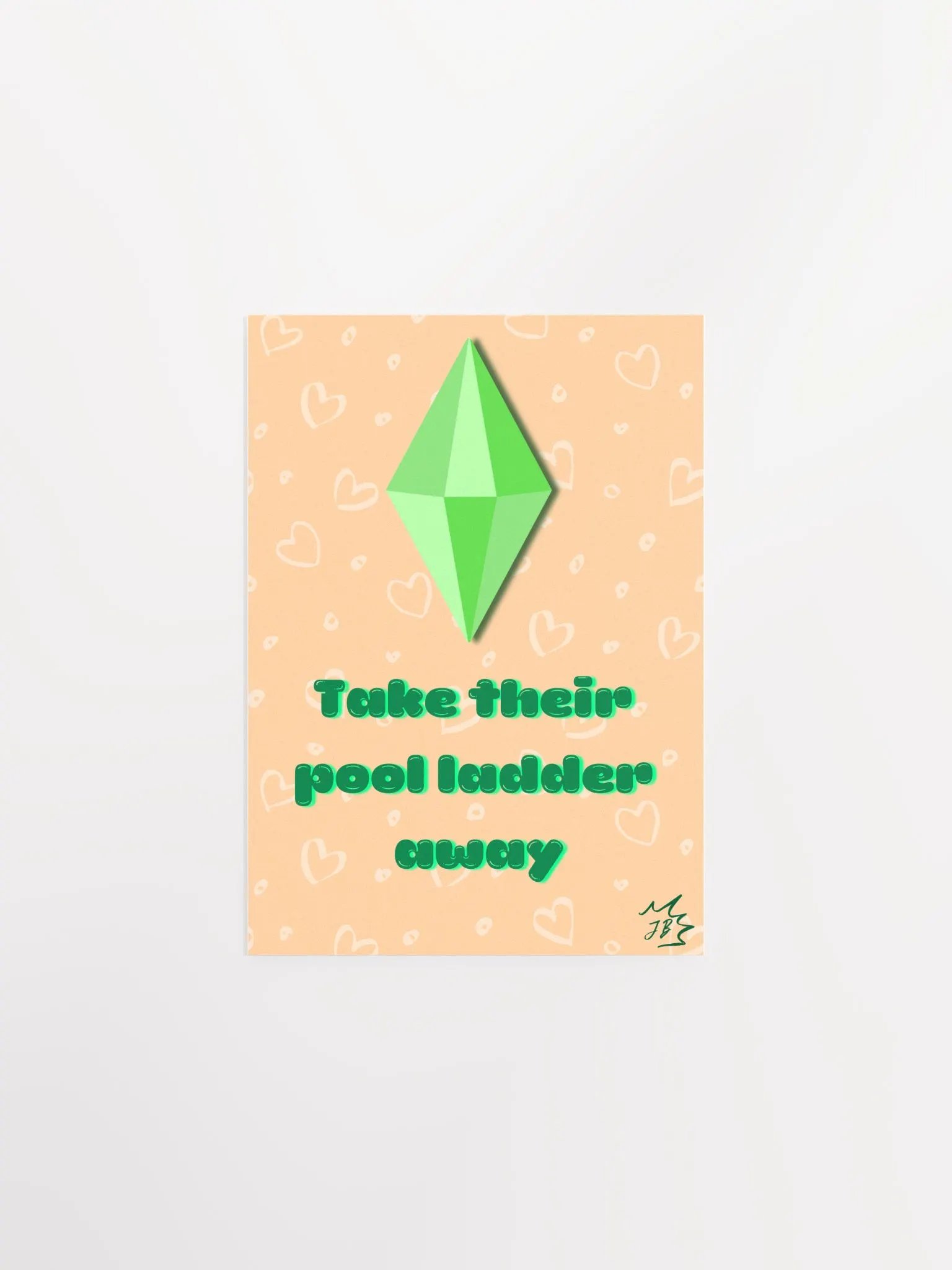 Take their pool ladder away Postcard product image (1)