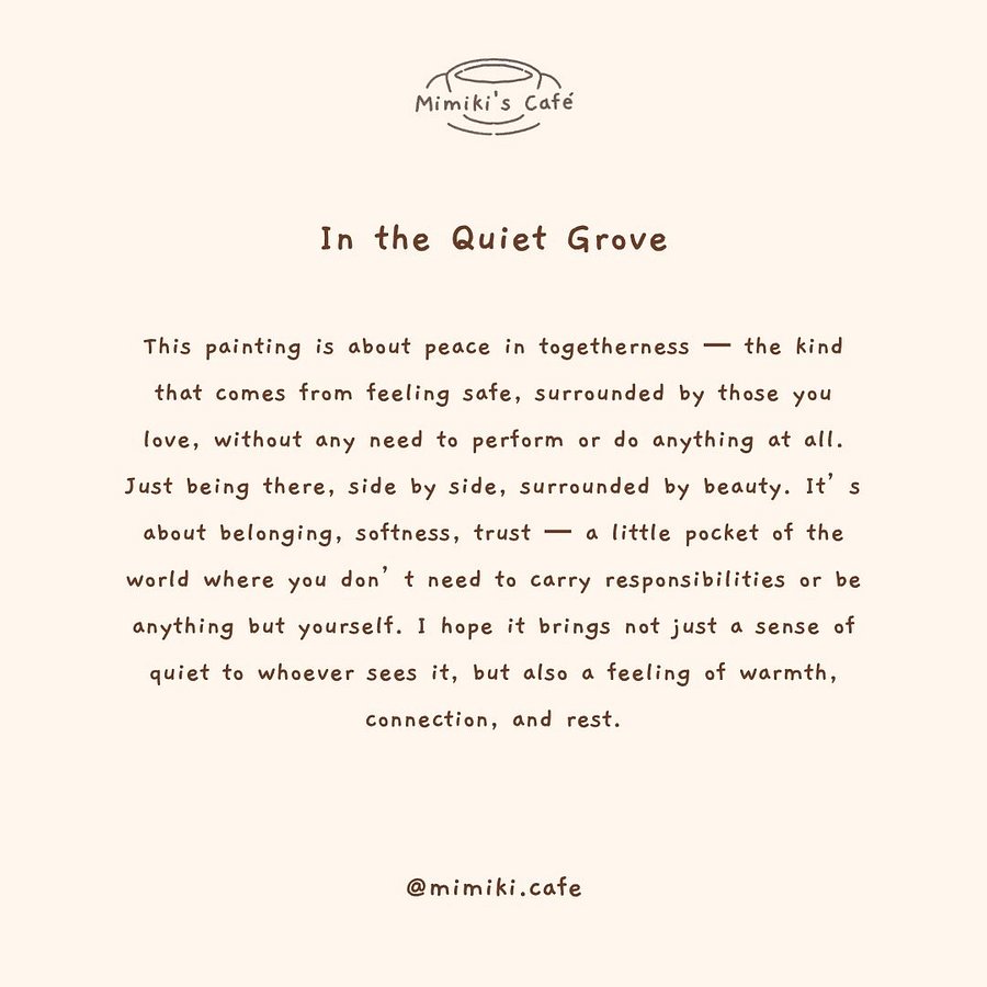 In the Quiet Grove - Art Print product image (2)