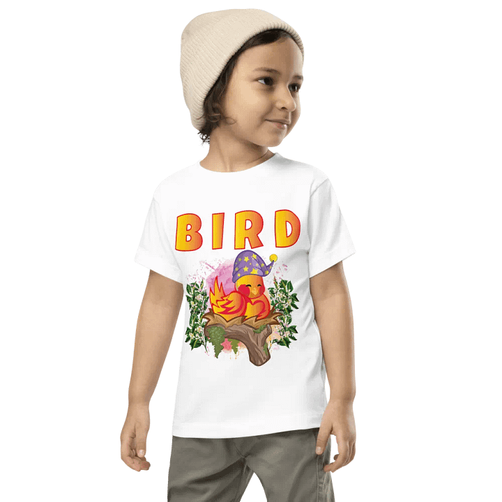 Bird Colorful Funny Cute Bella +Canvas Toddler T-Shirt – Funny Shirt, Best Gift for Kids product image (2)