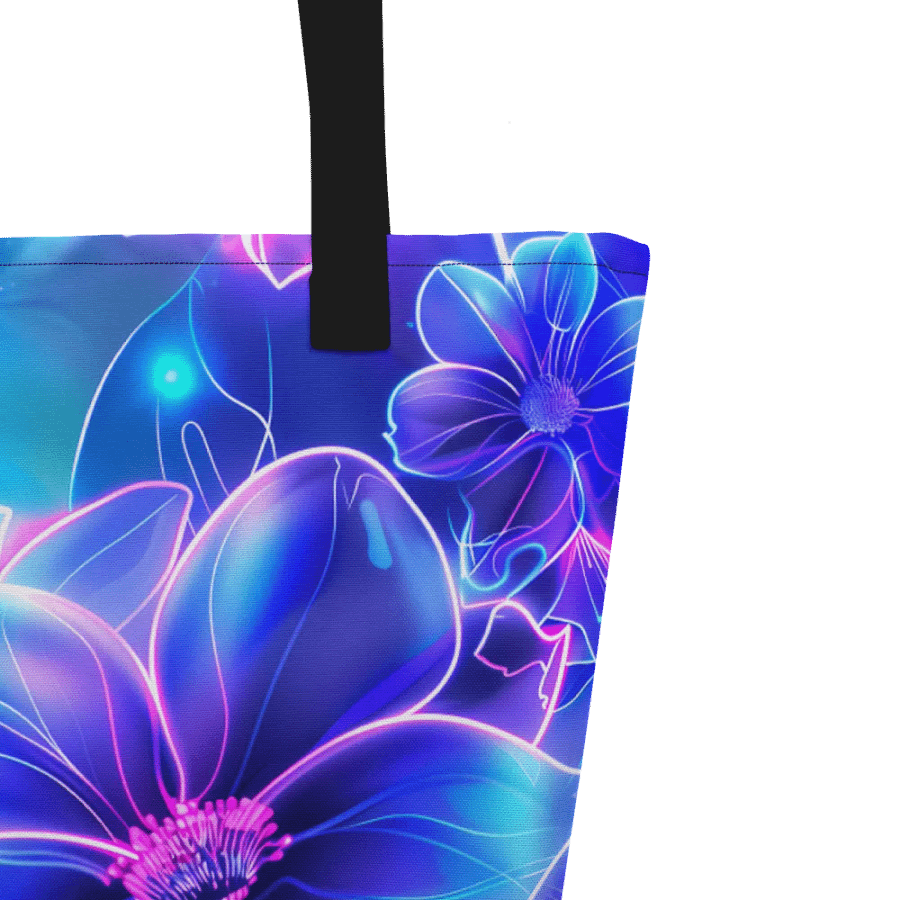 Blue Floral Tote Bag product image (5)