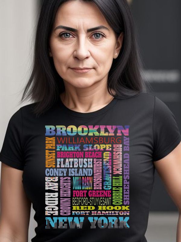 Brooklyn New York Neighborhoods Skyline Bklyn Pride Gifts T-Shirt product image (1)