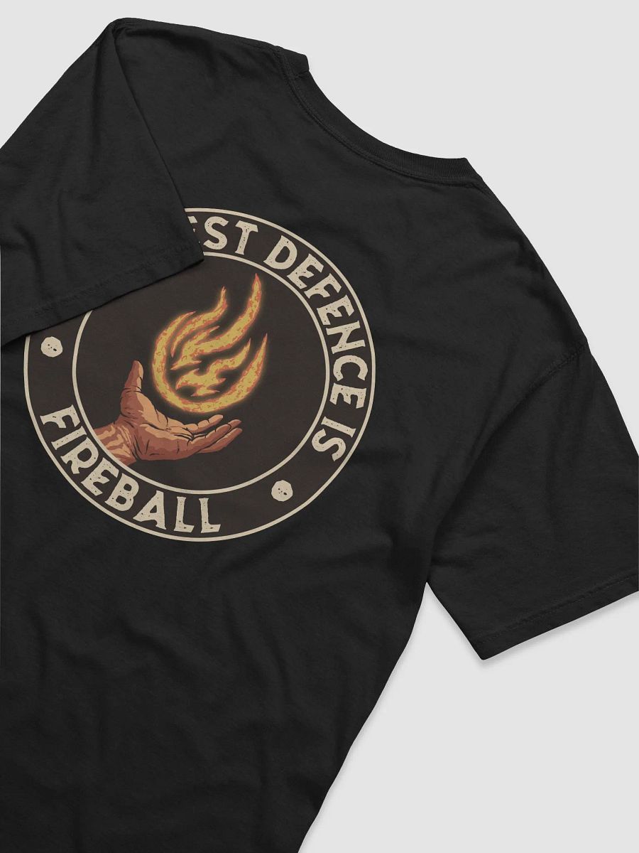 The Best Defence Is Fireball - Retro Art Unisex T-shirt with Back Print product image (8)