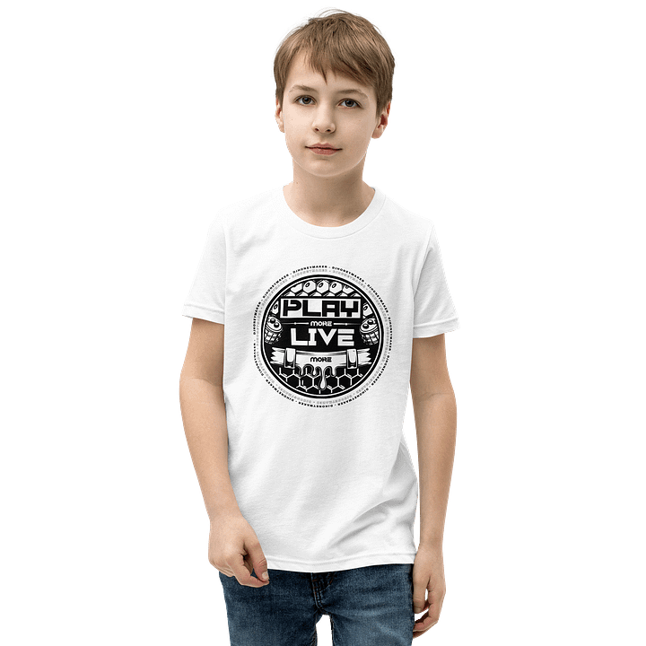 Play More Live More Youth Short Sleeve T-Shirt product image (73)