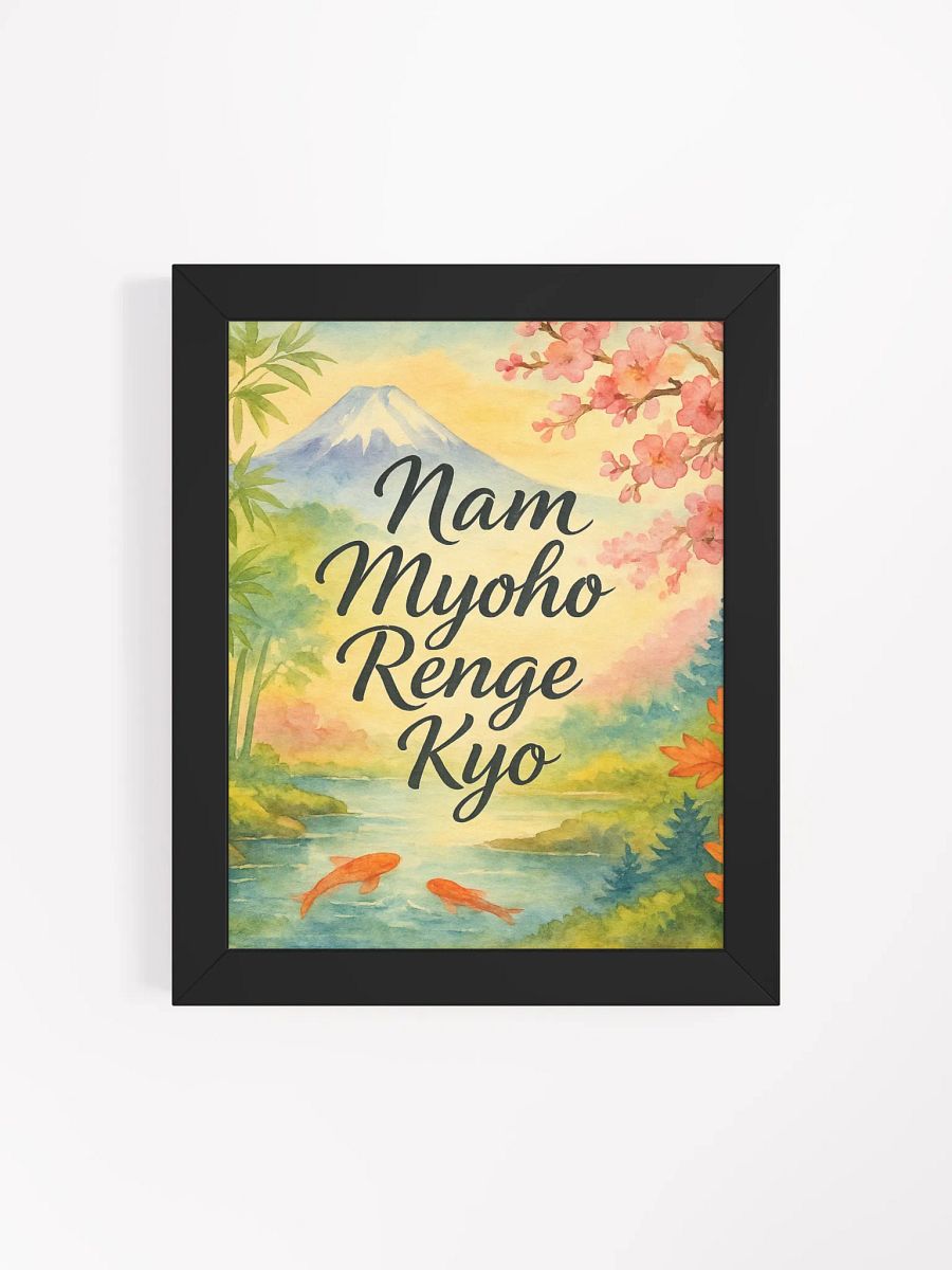 Framed Spiritual Poster with Japanese Nature Art product image (85)