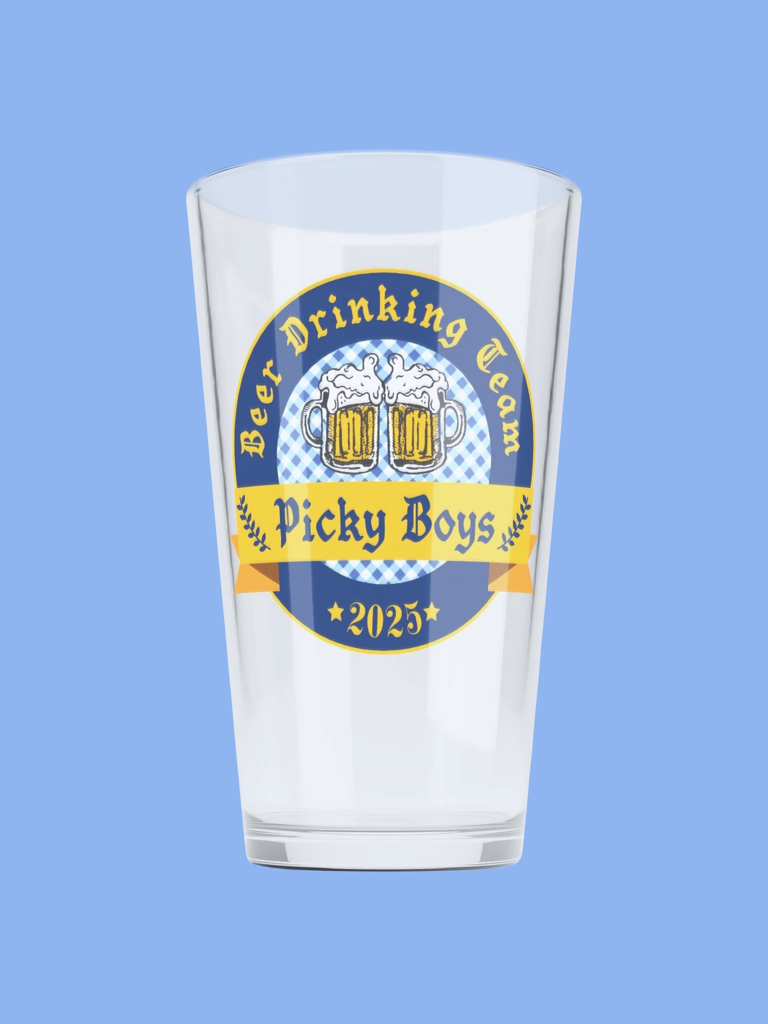 Beer Drinking Team '25 Pint Glass product image (1)