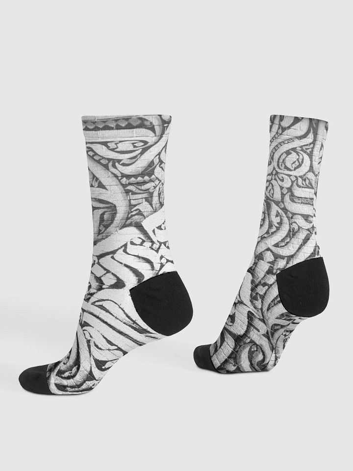 Calligraphy Socks NOIR product image (1)