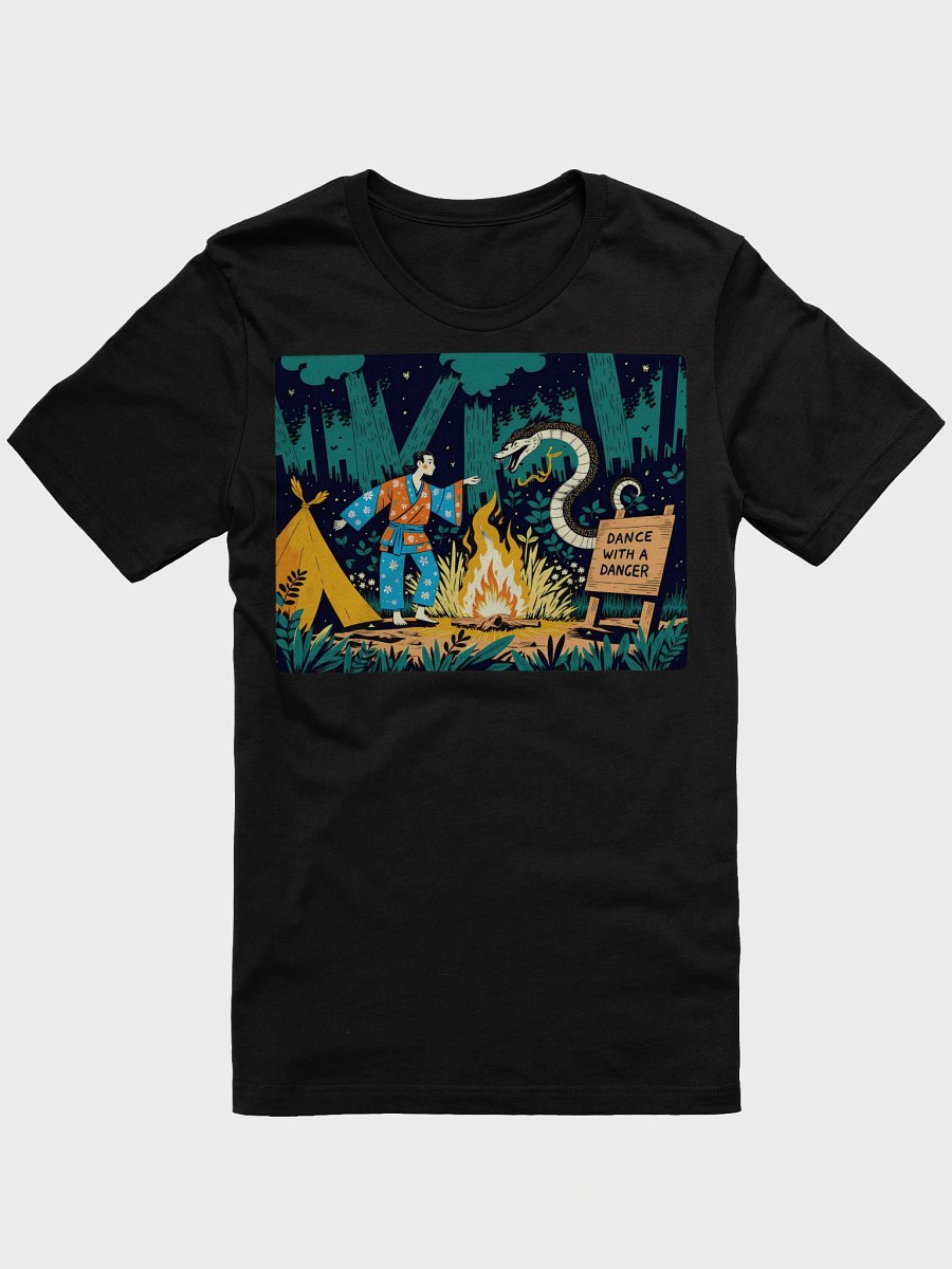 Mystical Forest Dance Poster | Snake & Fire Art Soft T-Shirt product image (1)