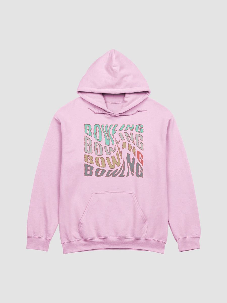 Mess Swirl Bowling Vibrant Word Art Hoodie product image (9)